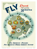 Pan American: Fly Round South America  c1950s