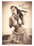Polka Dot Wahine: Hawaiian Hula Girl