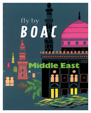 British Overseas Airways Corporation: Fly by BOAC - Middle East  c1954
