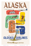 Alaska Airlines: Alaska - Golden Nugget Service  c1950s