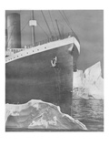 RMS Titanic Striking Iceberg