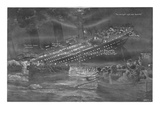 Illustration - Titanic Sinking
