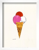 Ice Cream Dessert  c1959 (Red  Pink and White)