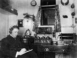 Mr Brent at Work in the Marconi Room