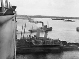 Titanic Leaving Southampton with Tugs Assisting