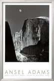 Moon and Half Dome  Yosemite National Park  1960