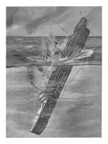 Illustration Showing the Titanic Sinking