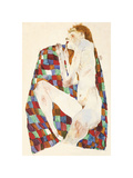 Female Nude on Coloured Blanket  c1911
