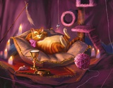 Shrek: Puss in Boots Relaxing on Pillow