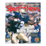 Notre Dame Fighting Irsh Coach RB Tony Fisher - October 1  2001