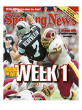 Washington Redskins DE Marco Coleman and Carolina Panthers QB Steve Beuerlein - September 11  2000