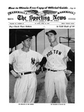 New York Yankees CF Joe DiMaggio & Boston Red Sox LF Ted Williams - Apr 13  1949