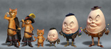 Puss in Boots: Character Chart with Humpty Dumpty