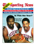 Philadelphia 76ers Moses Malone and Julius Erving - November 1  1982