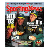 Oakland A's Miguel Tejada and Barry Zito - March 31  2003