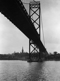 Ambassador Bridge in Detroit  1935