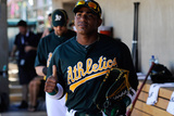 Phoenix  AZ - March 10: Cincinnati Reds v Oakland Athletics - Manny Ramirez