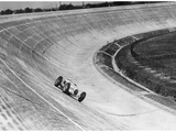 Hermann Lang on the Avus  1937