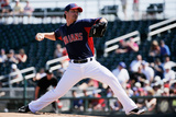 Goodyear  AZ - March 13: Texas Rangers v Cleveland Indians - Luis Hernandez and Michael Brantley