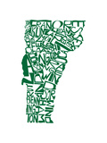 Typographic Vermont Green
