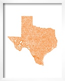 Typographic Texas Orange