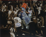 Madison Hedgecock/ Tom Coughlin Dual Signed Gatorade Celebration Sepia Tone
