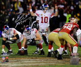 Eli Manning Signed At Line 2012 NFC Championship Game Horizontal Photo