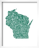Typographic Wisconsin Forest