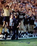 Lou Holtz Walking Down Sideline w/ Team Celebration Ken Regan graph