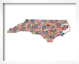 Typographic North Carolina Harvest