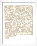 Typographic New Mexico Desert