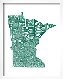 Typographic Minnesota Green
