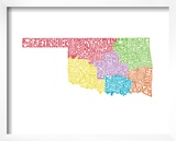 Typographic Oklahoma Regions