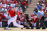 Tempe  AZ - March 10: San Francisco Giants v Los Angeles Angels of Anaheim - Erick Aybar