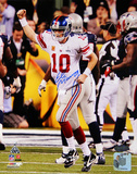 Eli Manning Signed Super Bowl XLVI Celebration Vertical Photo
