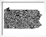 Typographic Pennsylvania