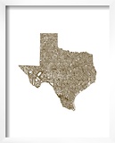 Typographic Texas Brown
