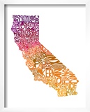Typographic California Warm