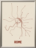 Rome (Newsprint & Maroon)