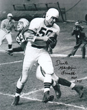 Dante Lavelli Cleveland Browns with HOF 1975   Gluefingers Inscription