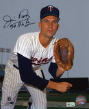 Jim Perry Minnesota Twins with 70 AL CY Inscription