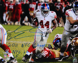 Ahmad Bradshaw Run 2012 NFC Championship Game Horizontal w/ 2011 NFC Champs and Score Inscription