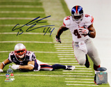 Ahmad Bradshaw Super Bowl XLVI Running Down SidelineSigned