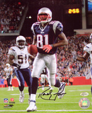 Randy Moss New England Patriots - Action