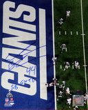 Ahmad Bradshaw Super Bowl XLVI Touchdown Overhead View w/ SB GW TD InscriptionSigned