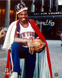Bernard King With Crown in Front of the Garden Vertical Photo