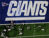 Ahmad Bradshaw Signed Super Bowl XLVI Touchdown Overhead View Verticalw/ SB GW TD Inscription