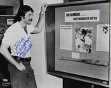 Ron Blomberg Standing Commemmorating Him As The MLB's First Designated Hitter Horizontal B&W
