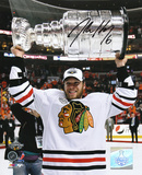 Jordan Hendry Chicago Blackhawks -Holding the Stanley Cup Autographed Photo (H& Signed Collectable)
