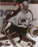 Patrick Roy Colorado Avalanche with HOF Inscription